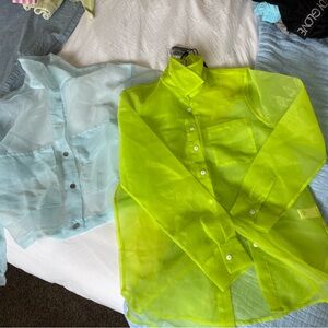 Nicole Miller Sheer Shirts